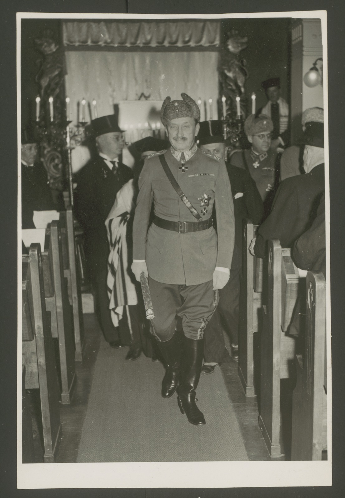 Mannerheimin vierailu synagogassa 6.12.1944