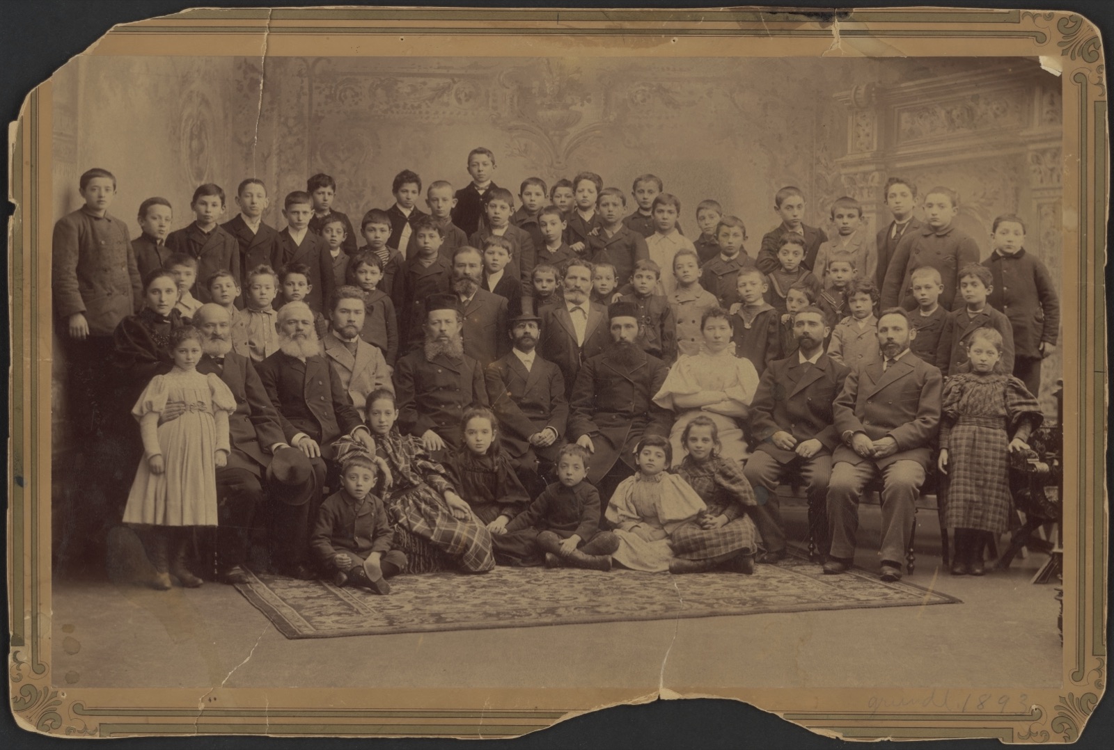 Judiska Skolanin oppilaita ja opettajia, 1893–1900